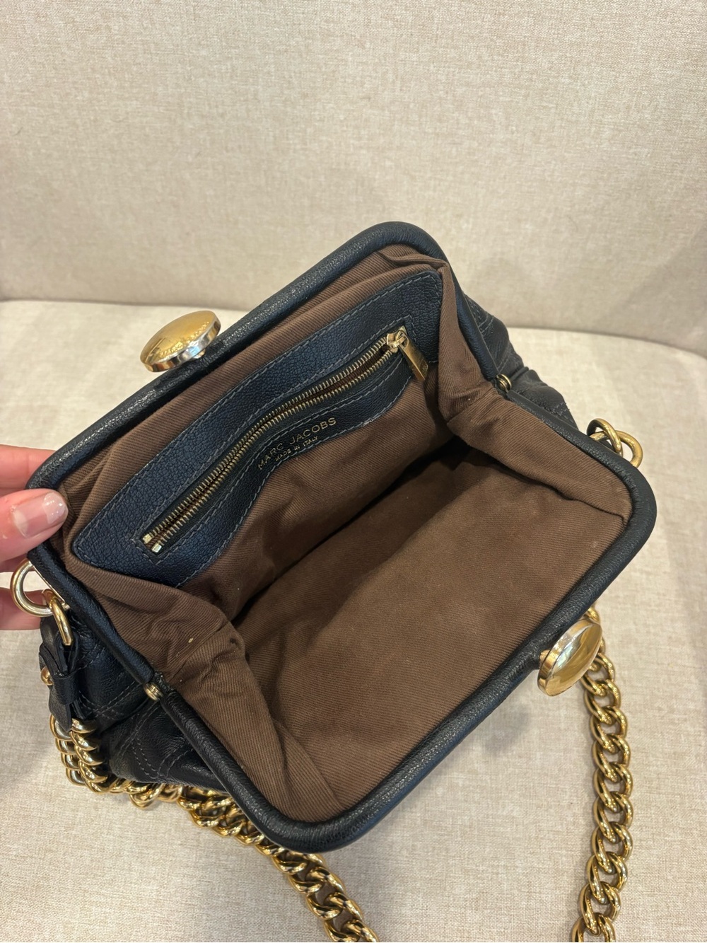 MARC JACOBS
Black Quilted Leather Little Stam Bag - Picture 3 of 7